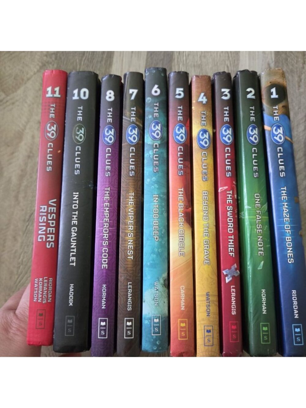 Scholastic The 39 Clues Book Lot 1-11 Hardcover Collector Cards Mystery YA Novel